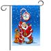 1PC Cartoon Santa Claus Flag Xmas Garden Balcony Outdoor Home Hanging Flag Decor