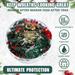 [Left wind] Xmas Wreath Plastic Storage Bags Christmas Clear Wreath Storage Bags Xmas Container with Dual Zippers and Handles Case for Seasonal Holiday Garland 30inch