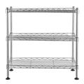 3-Tier UltraZinc Cabinet Organizer Wire Shelf Organizer Unit Shelving for Cabinets Bath Kitchen Countertop