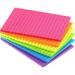 Lined Sticky Notes 4X6 in Bright Ruled Post Stickies Colorful Super Sticking Power Memo Pads Its Strong Adhesive 6 Pads/Pack 45 Sheets/pad