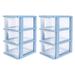 HOMEMAXS 2Pcs Desktop Storage Boxes Sundries Organizers Drawer Type Storage Boxes