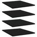 Anself 4 Piece Bookshelf Boards Chipboard Replacement Panels Storage Units Organizer Display Shelves Black for Bookcase Storage Cabinet 15.7 x 19.7 x 0.6 Inches (W x D x H)