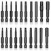 20pcs Allen Wrench Screwdriver Drill Bit Set Black Coated Metric Imperial 50mm Long Hex Bit Set Hex Key Socket Driver Bit Magnetic