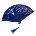 Handheld Folding Fan Folding Hand Held Fan Bamboo Hand Fan Portable Foldable Fan Japanese Fan Chinese Handheld Fan for Wedding Dance Party Style B