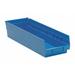 Quantum Storage Systems Shelf Bin Blue Polypropylene 4 in QSB104BL QSB104BL ZO-G3855896