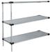 21 Deep x 24 Wide x 96 High 3 Tier Solid Stainless Steel Add-On Shelving Unit