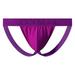 DORKASM Hot Men Sexy Underwear Soft Sexy Men s Thong Underwear Jockstrap Underwear Purple L