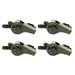 4pcs 3-in-1 Multi-function Whistle High-frequency Thermometer Compass Whistle Outdoor Supplies for Signaling Survive (Green)