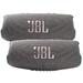 2x JBL Charge 5 Portable Bluetooth Waterproof Speaker (Gray)