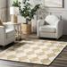 nuLOOM Chaya Diamond Striped Jute Blend Area Rug 8 x 10 Natural