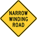 Vinyl Stickers - Bundle - Safety and Warning & Warehouse Signs Stickers - Narrow Winding Road Forest Service USDA - 10 Pack (13 x 9 )