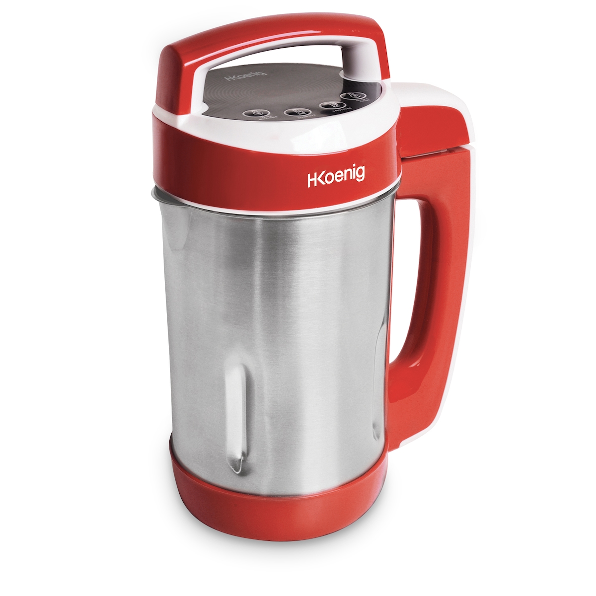 H.Koenig MXC18 Suppenzubereiter / Soup maker / 1,1 L Fassungsvermögen / Isotherm Behälter / 4 Programme / Temperatur bis 100°C / 850 W / rot Image