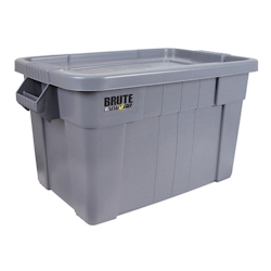 Rubbermaid Robuste Aufbewahrbox mit Deckel und Griffen | 75,5 Liter, HxBxT 38,4x44,1x70,7cm | Grau von PROREGAL Image