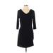 Tiana B. Casual Dress - Sheath: Black Solid Dresses - Women's Size Large Petite