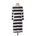 Gap Casual Dress - Sweater Dress: Blue Stripes Dresses - Women's Size Small