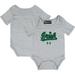 Infant Under Armour Heather Gray Notre Dame Fighting Irish Logo Bodysuit