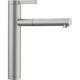 Linee s - Robinetterie d'évier avec douchette extractible, inox 517593 - Blanco