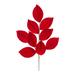 Set of 6 Red Magnolia Leaf Artificial Sprays 27.5"