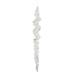 The Holiday Aisle® Francita Icicle Christmas Holiday Shaped Ornament, Crystal | 10 H x 1.37 W x 1.37 D in | Wayfair