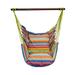 Arlmont & Co. Diguilio Chair Hammock Cotton in Orange/Green/Blue | 61 H x 50 W x 51 D in | Wayfair B9BC525E68084898AA9C3762C7C8D3F3