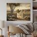 Geff View Of The Pasture II - Unframed Print on Wood Metal in Brown/Green/White Laurel Foundry Modern Farmhouse® | 24 H x 32 W x 1 D in | Wayfair