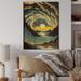 Millwood Pines Sunrise Over The Mountaine Lake I - Landscape Mountains Wood Wall Art - Natural Pine Wood Metal in Black/Brown/Yellow | Wayfair