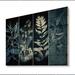 Red Barrel Studio® Retro Wildflowers In Shades Of Blue V - Floral Wood Wall Art - Natural Pine Wood Metal in Black/Blue/Brown | Wayfair