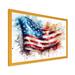 Winston Porter Waving American Flag - Flag Canvas Print Metal in Blue/Red | 24 H x 32 W x 1 D in | Wayfair 1D8BAB02F25F40A3B41EEA6521A8AE78