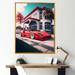 Williston Forge Red & Grey Race Car Elegance II - Exotic Car Canvas Print Metal in Blue/Gray/Red | 32 H x 16 W x 1 D in | Wayfair