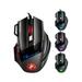 FNNMNNR X7 Gaming Mouse Wired RGB Backlit 4 gears adjustable DPI Comfortable Grip Ergonomic Optical PC Computer Gaming Mice with Fire Button - Black