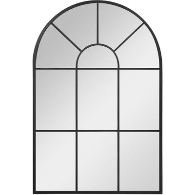 Homcom - Wandspiegel Bogenfenster-Spiegel 91 x 60 cm Wohnzimmerspiegel für Schlafzimmer, Esszimmer,