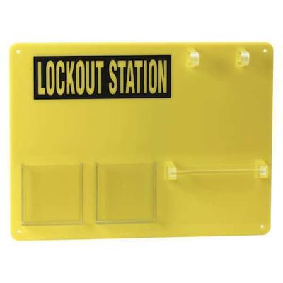 BRADY 50989 Lockout Board,Unfilled,Yellow