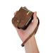 Zjrui Compatible with Samsung Galaxy Z Flip 5 Wallet Case with Strap Leather Crossbody Flip Handbag-Brown