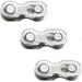 Boluotou 10-speed chain 3 pairs bicycle chain bicycle chain lock bicycle chain steel bicycle pendant for 11-speed bicycle chains silver