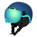 EnzoDate Ski Snow Helmet with Integrated Goggles Shield 2 in 1 Snowboard Helmet and Detachable Mask Extra-cost Night Vision Lens