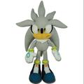 Cartoon Anime Son-ic Plush Backpack Toy Son-ic The Hedgehog Toy Miles Plush Figure Classic Hedgehog Plush Doll for Boys Girls Gift (Gray) Sofa Decoration Cute Gray