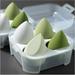 Makeup Puff 4pcs Makeup Blender Cosmetic Puff Makeup Sponge with Storage Box Foundation Powder Sponge Beauty Tools Women Make Up Accessories Makeup Powder Puffs (Size : Box Green)