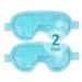 Cold Eye Mask Cooling Eye Mask Eye Ice Pack for Puffiness Reusable Ice Eye Mask Gel Eye Mask Frozen Eye Cold Compress for Dark Circles Migraines Stress Relief Skin Care (2 Pack)