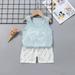 Clearance! SDJMa Toddler Baby Boys Girls Clothes Summer Infant Shorts Outfits Cute Animal Print Sleeveless T-Shirts Top with Elastic Shorts 2PCS Set