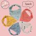 CHUANK 5 Pack Baby Bandana Drool Bibs - Bandana Bibs for Boys- Super Absorbent Bandana Drool Bibs - Teething Bibs - Organic Cotton Baby Bibs for Infant Toddler