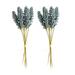 2 Bouquet of Dark Blue Artificial Plants Wheat Decoration Grain Flower Branch Realistic Simulate Flower Bouquets Photography Prop