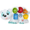 Fisher-Price - Parlamici Fabetto Bär, Formen und Farben, italienische Version, interaktives Musik-Tropfchen und Puzzle mit Lichtern und Bewegungen zum Lernen, Spielzeug für Kinder, 18+ Monate, HRB80