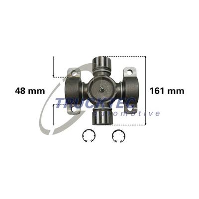 TRUCKTEC AUTOMOTIVE Gelenk, Längswelle Universal für VOLVO 6885565 04.40.006 Image