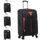 ATX Luggage 28" Suitcase Large Expandable Durable Lightweight Suitcase with 4 Dual Spinner Wheels and Built-in 3 Digit Combination Lock (Black/Red, 109 Liters)