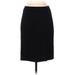 Dolce & Gabbana Wool Skirt: Black Solid Bottoms - Women's Size 40