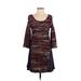 Maeve Casual Dress - A-Line: Burgundy Dresses - Women's Size X-Small