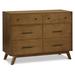 DaVinci Otto 6 Drawer 45.75" W Dresser, Metal in Brown | 34 H x 45.75 W x 19 D in | Wayfair M22526L