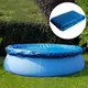 Couverture de protection de piscine ronde film isolant en PVC anti-poussière film bleu