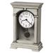 Howard Miller® Mira Analog Quartz Tabletop Clock w/ Alarm in White Gray Wood in Brown/Gray | 14 H x 9.5 W x 4.5 D in | Wayfair 635252