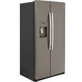 GE Appliances 36" Counter Depth Side by Side 21.8 cu. ft. Refrigerator, Glass in Gray | 69.5 H x 35.75 W x 30.75 D in | Wayfair GZS22IMNES